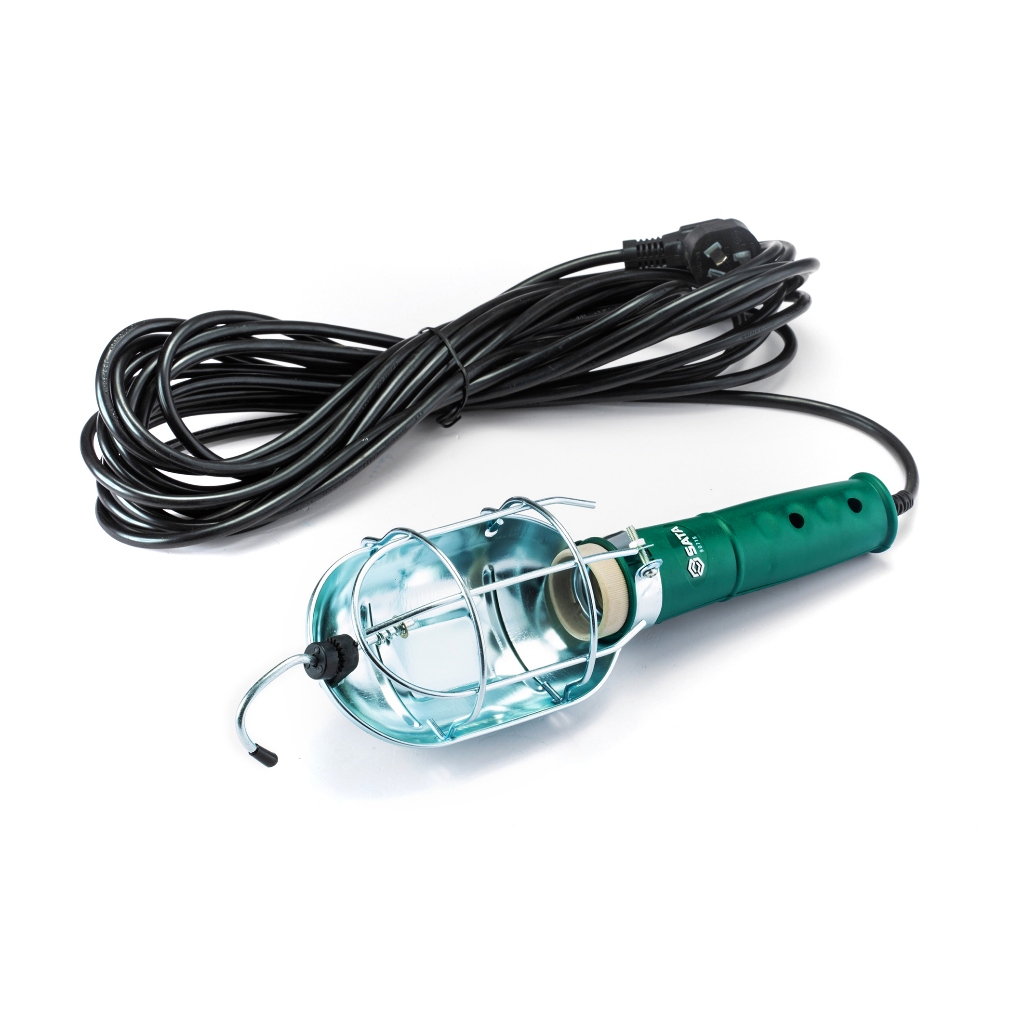 SATA 90715 โคมไฟ ซ่อมรถ เสียบปลั๊ก ไฟซ่อมใต้ตัวรถ โคมไฟแขวน สายยาว 10เมตร