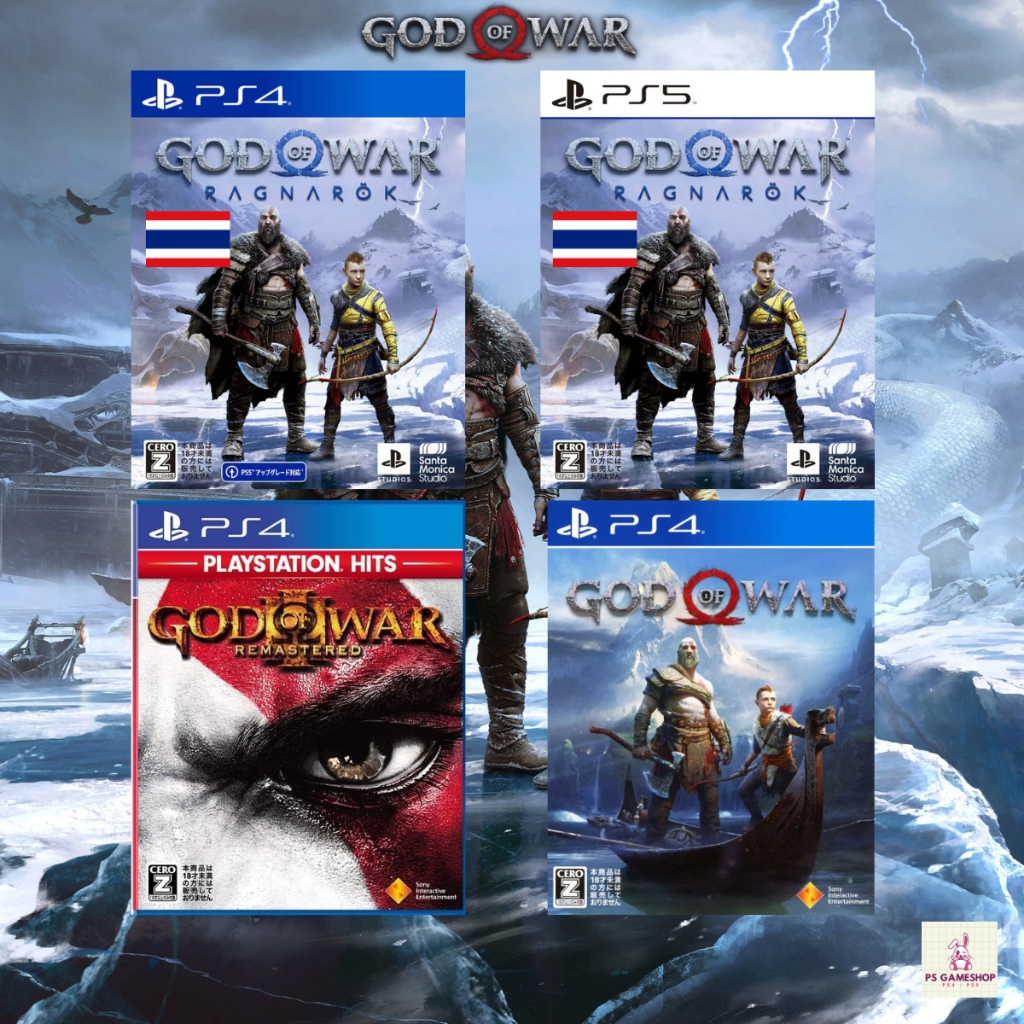 PS4,5 Game : แผ่นแท้📀 PS4,5 Series GOD OF WAR | GOD OF WAR 3 | GOD OF WAR | GOD OF WAR RAGNAROK