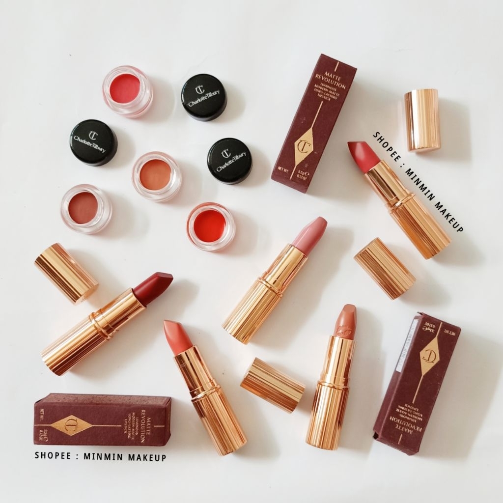 [[สั่งในไลฟ์ลด40%100.-]]แบ่งขายลิปสติกสุดหรูcharlot te Tilbu ry Matte Revolution Lipstickเนื้อแมทเนียนนุ่มแบบกำมะหยี่