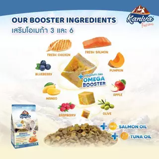 ซื้อ 3 แถม 1 ถุงผ้า คานิว่าฟิวชั่น Kaniva Fusion คานิว่า ฟิวชั่น สูตรพิเศษสูตรใหม่ 3 รสชาติ อาหารแมว อาหารเม็ด1กิโล