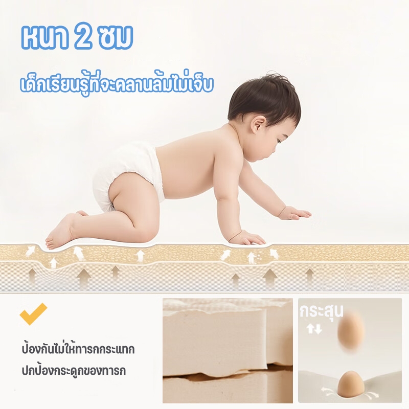 [ราคาสุดคุ้ม ถูกที่สุด] แผ่นโฟมรองคลาน EVA % 30*30 ซม.เช็ดทำความสะอาดง่าย แผ่นกันกระแทกแถมมีขอบปิด