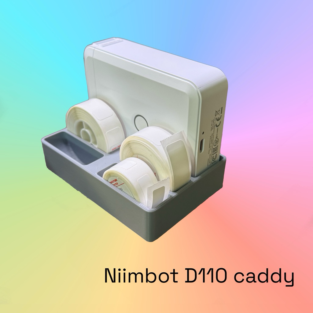 แท่นวาง Niimbot d110 พร้อมที่ใส่ม้วนฉลาก