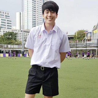 เสื้อนักเรียนชายตรานิวมอส ประถม-มัธยม อก30-48นิ้ว