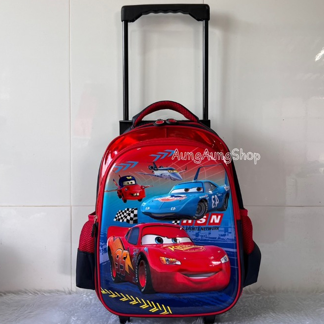 กระเป๋านักเรียน กระเป๋าล้อลาก ลากได้+สพายได้ ขนาด 14นิ้ว ใส่ A4 ได้ - รูปที่ 5