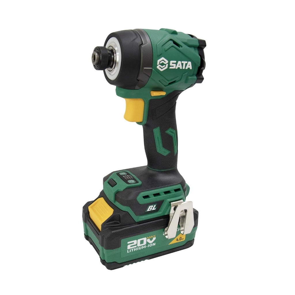 SATA 51085 ไขควงกระแทกไร้สาย ไร้แปรงถ่าน J series 18V แบต 4.0Ah 2 ก้อน เจาะปูน 155N.m