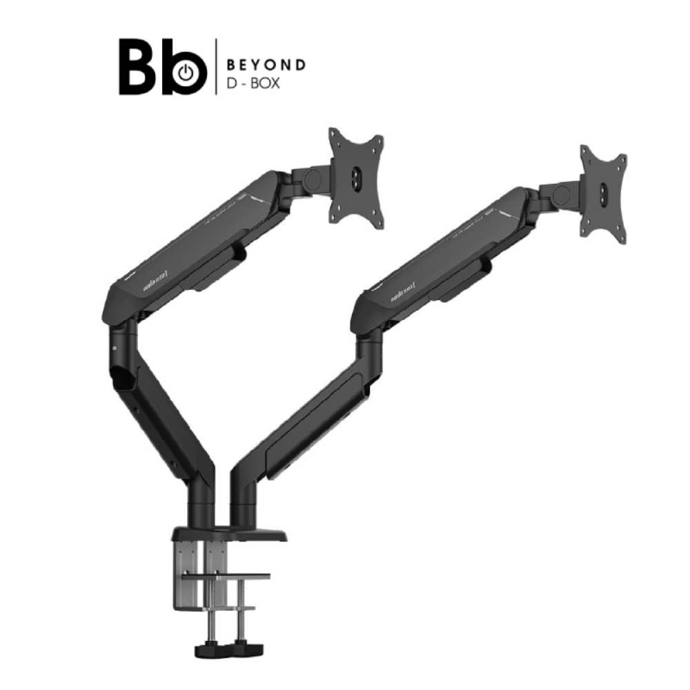 แขนจับจอมอนิเตอร์ ANDA SEAT Dual Monitor Arm Stealth Pro II (AD-W-A9-2S-BB) Black by BB Beyond D-Box