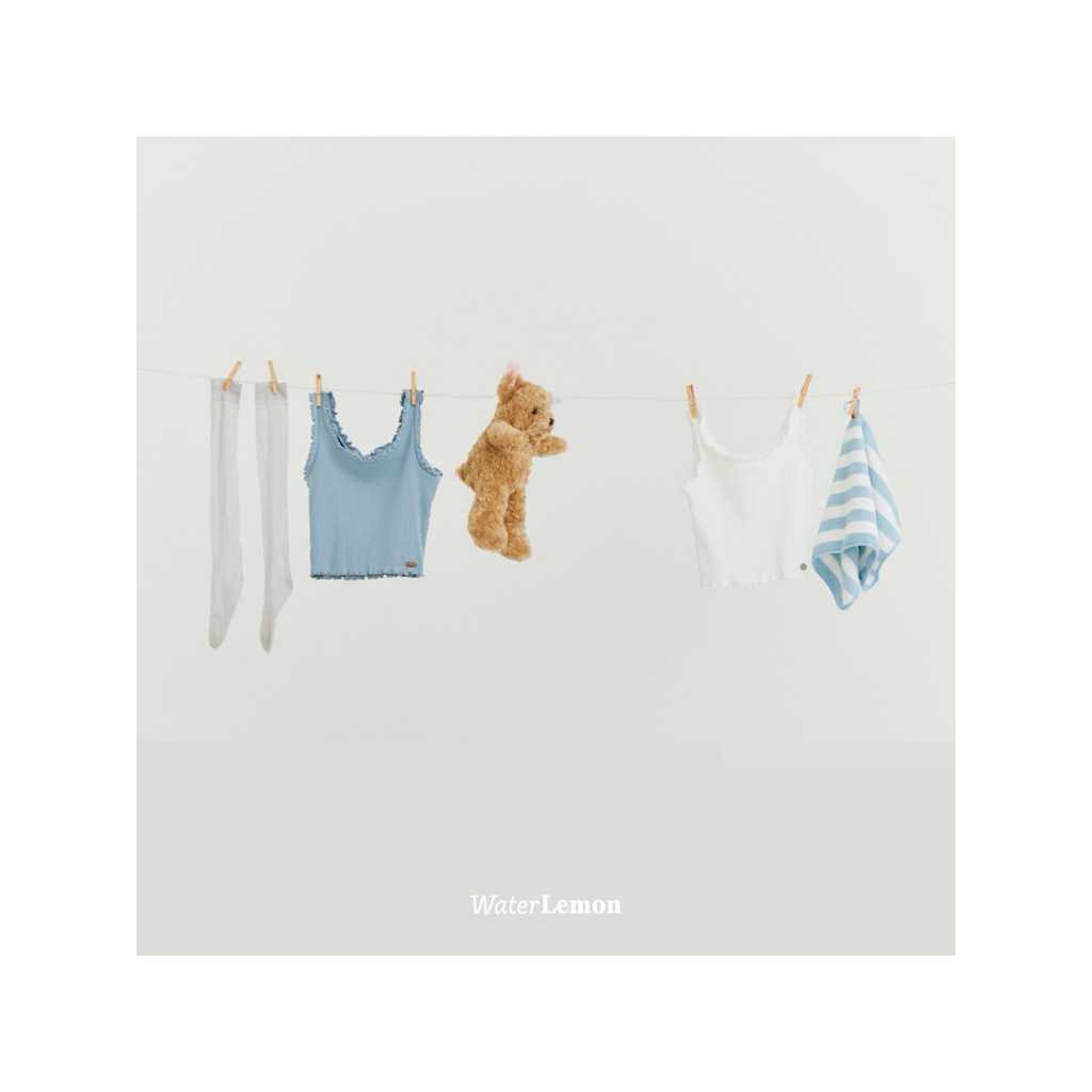 Soft Cotton Rib Tanktop | Not itchy | Everyday essentialin Teal 🧼