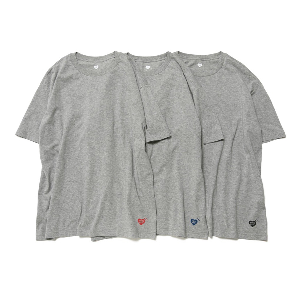 (พร้อมส่ง) Human made 3 pack T-shirt size M