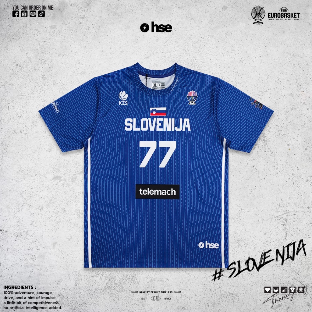 เสื้อยืด เสื้อแขนสั้น Shooting Shirts SLOVENIJA [ มีไซส์ใหญ่ ]