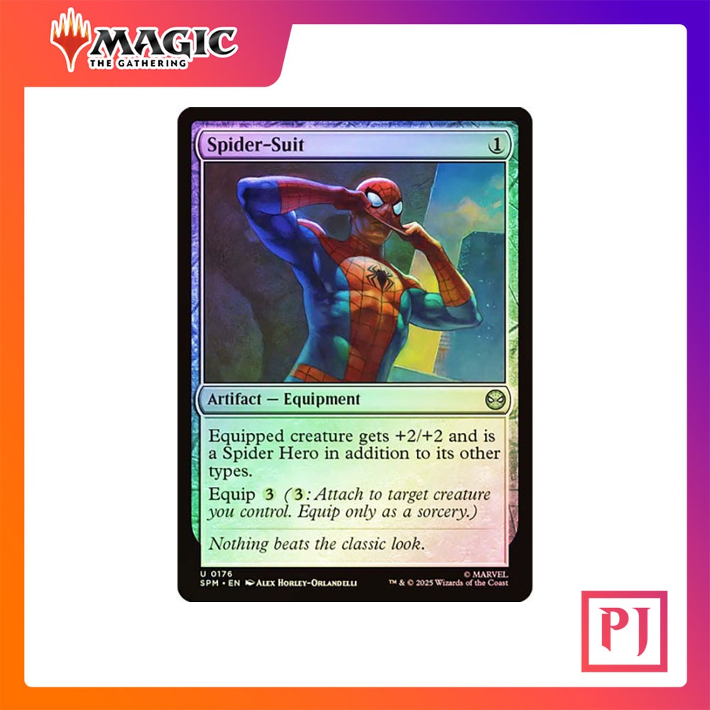 [MTG] Spider-Suit [SPM] [ARTIFACT] [UNCOM] [FOIL] [ENG] (การ์ดเมจิค / Magic the Gathering)