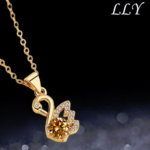 🎁พร้อมส่ง&แท้🥇LLY.Swan necklace สร้อยคอจี้หงส์ สร้อยคอพร้อมจี้ผู้หญิง
