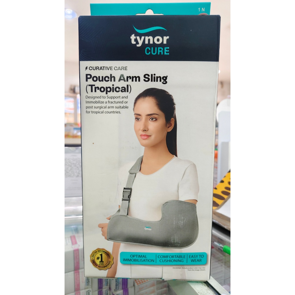 Tynor C01 อุปกรณ์พยุงแขน (Pouch Arm Sling (Tropical) (Tynor)) "สินค้าพร้อมส่ง"