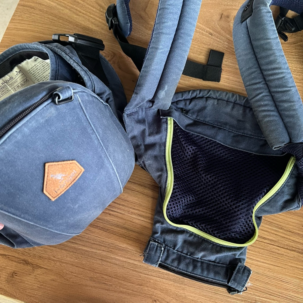 มือสอง ใช้งานหนัก : i-angel เป้อุ้มเด็กผ้ายีนส์