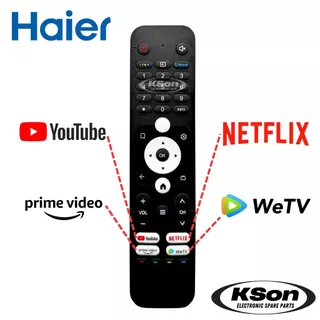 รีโมททีวี ไฮเออร์ ไม่มีสั่งการด้วยเสียง Haier TV Remote Control No Voice Control รุ่น HTR-U31W