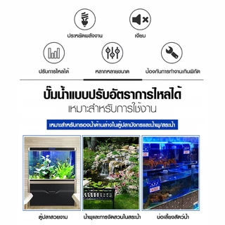 ปั๊มน้ำ Grech CTP5000ลิตร-16000ลิตร/ชั่วโมง waterpump อินเวอร์เตอร์ ประหยัดไฟ60% สำหรับบ่อปลา/น้ำพุ