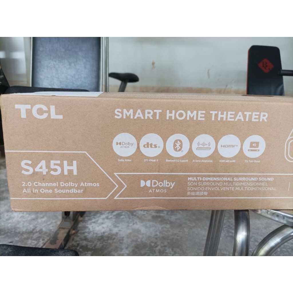 TCL Sound Bar รุ่น S45H  พลังเสียง 100W รองรับ Bluetooth 5.1 รุ่น S45H