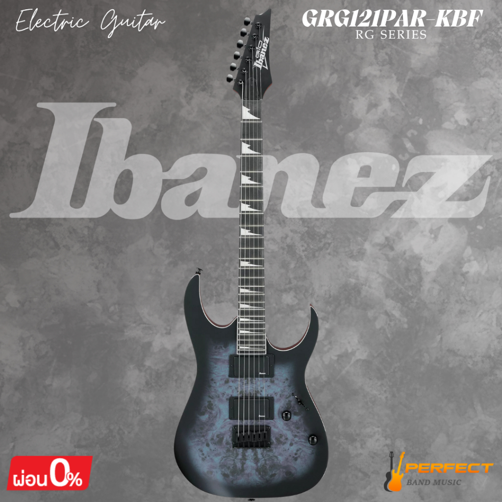 กีตาร์ไฟฟ้า Ibanez GRG121PAR-KBF Electric Guitar * กรุณาสอบถามก่อนสั่งซื้อ *
