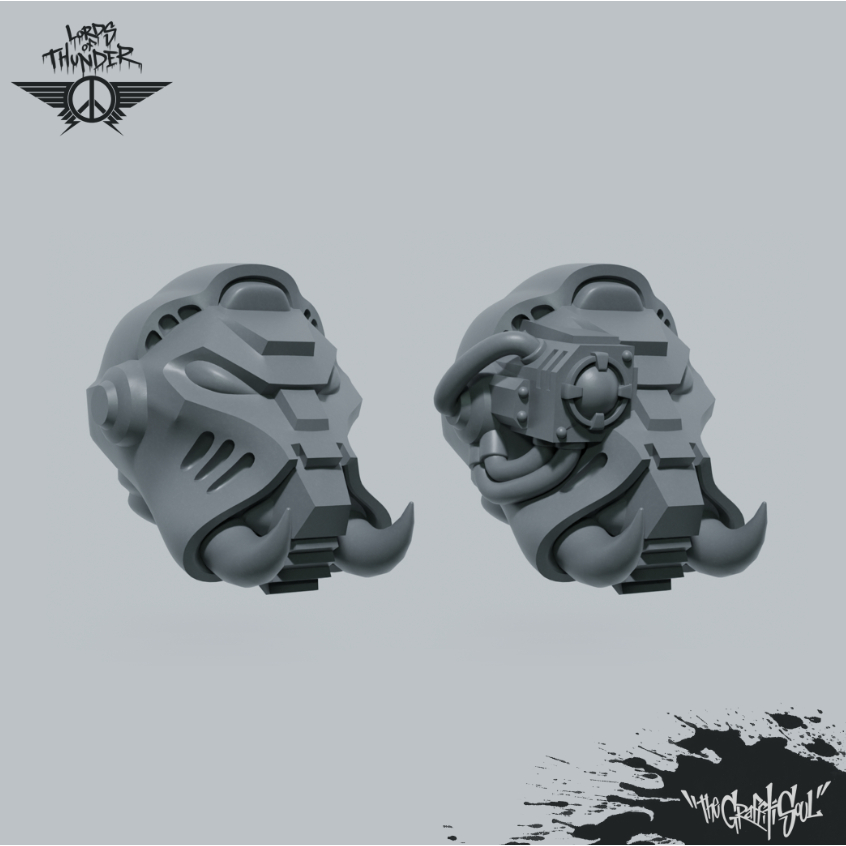 Lords of Thunder War Pigs Helmets Set 1