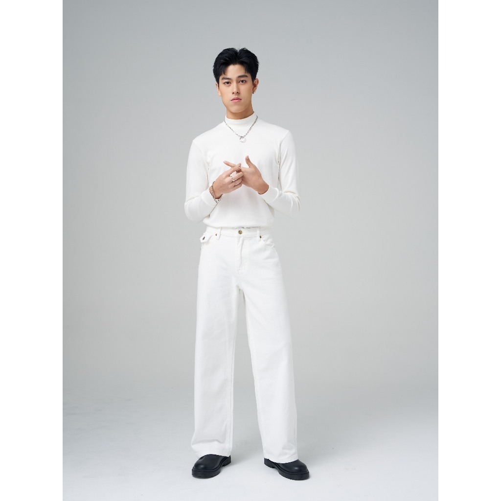 Niyom Jeans collection INDIGO : รุ่น  B286.3 กางเกงยีนส์ ทรงกระบอกใหญ่ ราคา ถูกที่สุด ดีลบีเคเค แกลเลอรีภาพที่ 5