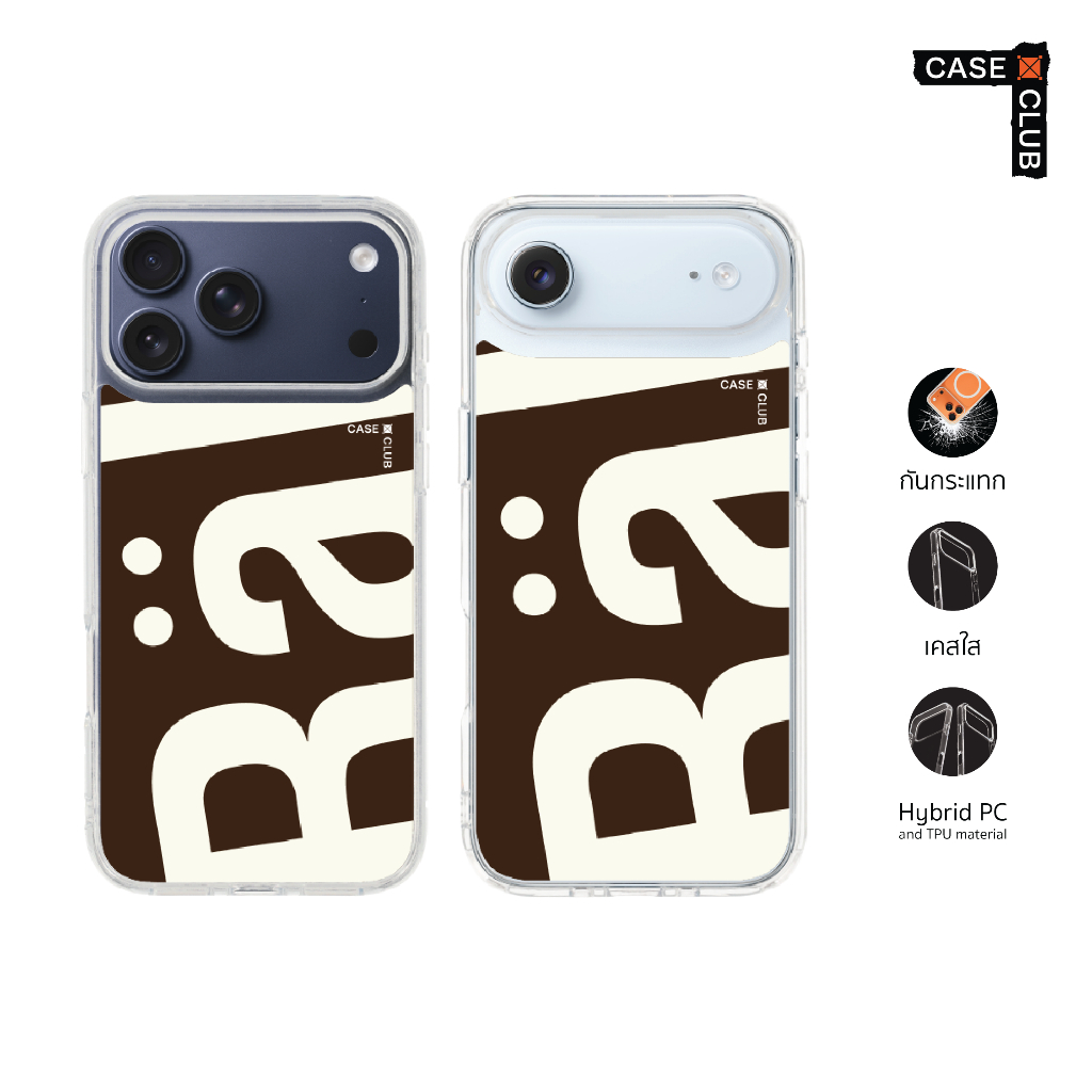 CaseClub เคสไอโฟน เคสโทรศัพท์ เคสใส ลาย Rally Cocoa Movement โคโค่มูฟเมนต์ สำหรับ iPhone ไอโฟน / Sam