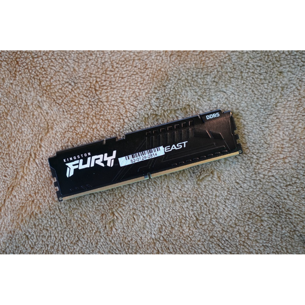 16GB (16GBx1) DDR5 5200MHz RAM (หน่วยความจำ) KINGSTON FURY BEAST DDR5 (BLACK) (KF552C40BB-16)