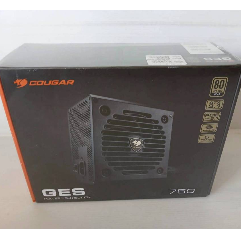 POWER SUPPLY (อุปกรณ์จ่ายไฟ) COUGAR GES 750w (80+GOLD)