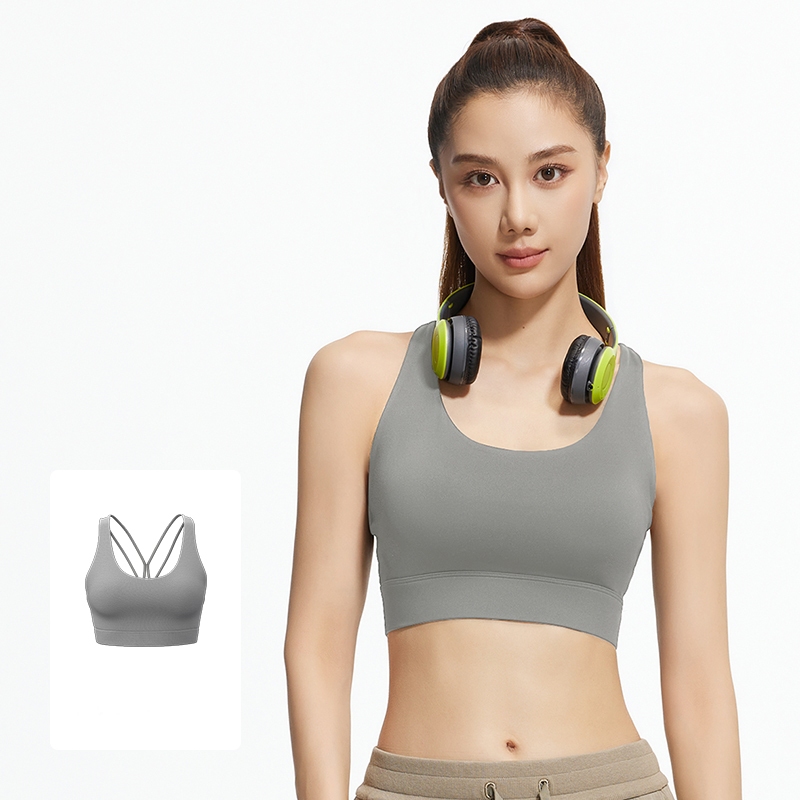 mvp sport  สปอร์ตบรา โยคะบรา สายไขว้ลำตัว แผ่นรองบราในตัว - รูปที่ 5