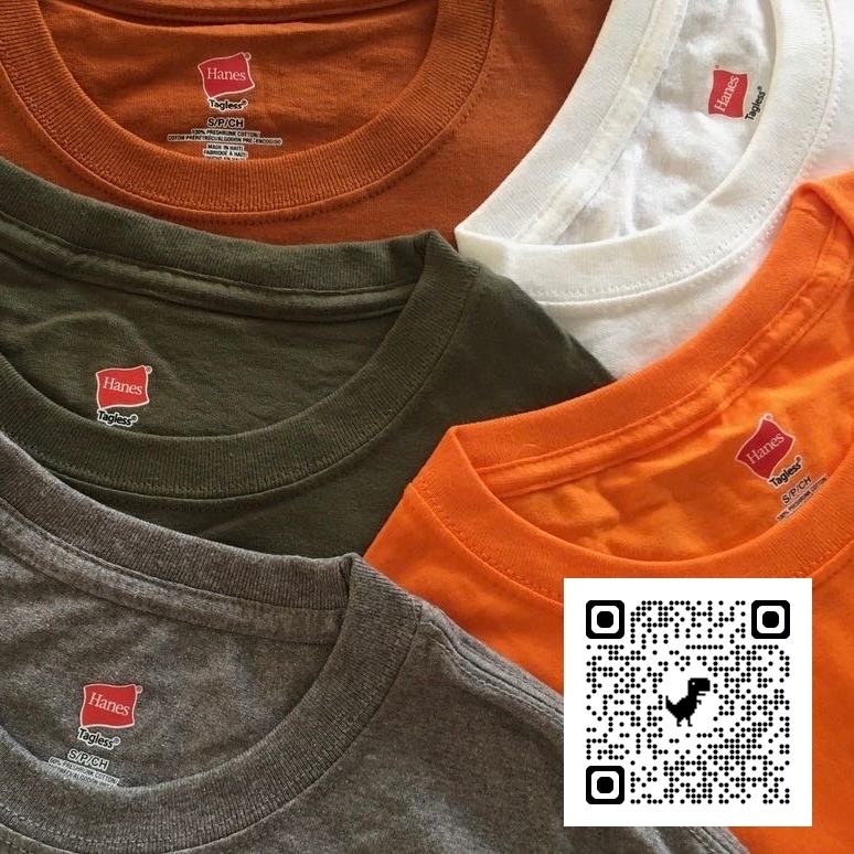 🍁Hanes Tagless Crew T-Shirt 6.1 oz -1 เสื้อยืดคอกลมคละสี สินค้านำเข้า / Made in Haiti