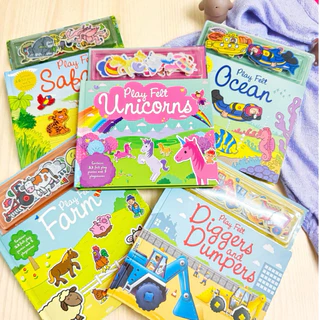 หนังสือติดสนุกเสริมสร้างความรู้ เสริมทักษะ หนังสือภาษาอังกฤษติดสนุก ผ้าสักหลาด ติดได้บ่อยติดซ้ำได้เรื่อยๆ