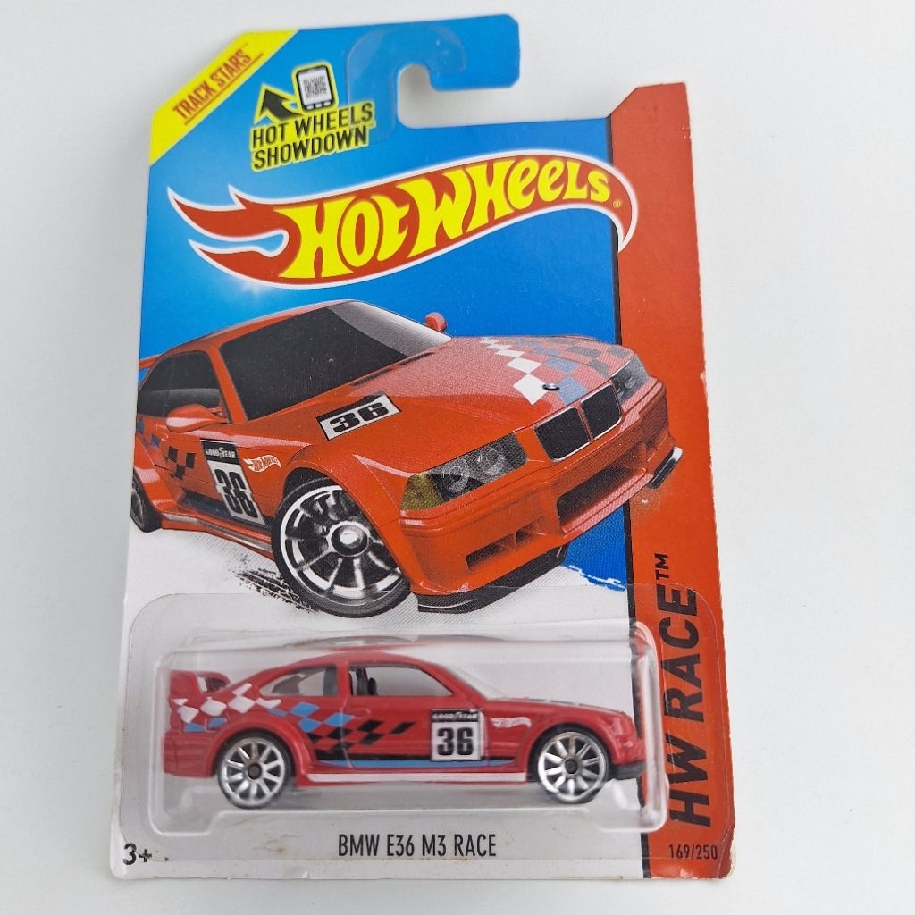 รถเหล็ก Hotwheels BMW E36 M3 RACE เบอร์ 36 (ib36)