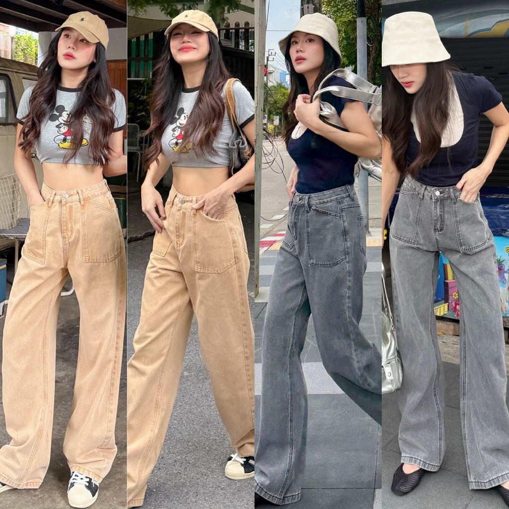 FAYE JEANS(3-5วันจัดส่ง)