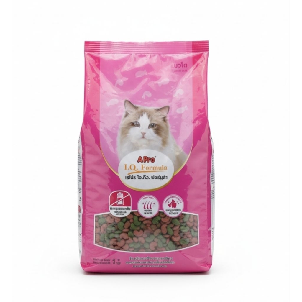 อาหารแมวเอโปร Apro 1 กก. สำหรับแมวโตทุกสายพันธุ์ อร่อย ย่อยง่าย มีสารอาหารครบ เสริมขนสวย สุขภาพแข็งแรง