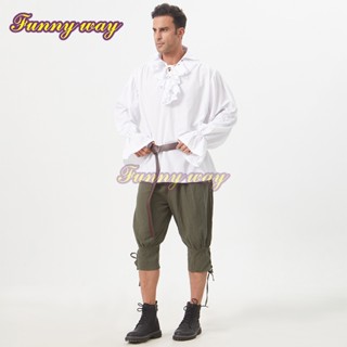 ชุดยุคกลางสำหรับผู้ชาย เสื้อโจรสลัด นัวเนีย ยุคฟื้นฟูศิลปวิท…