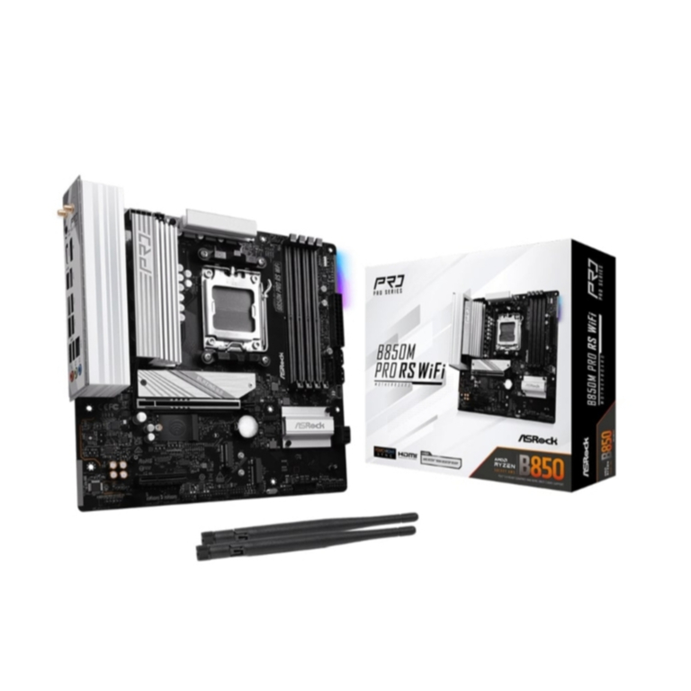 MAINBOARD (AM5) ASROCK B850M PRO RS WIFI DDR5 เมนบอร์ด