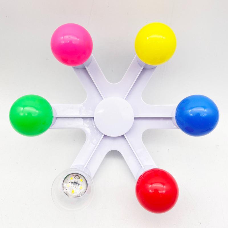 G45 หลอดไฟ 3W วัสดุพลาสติก ทนความร้อน กันน้ำIP65 ไม่แตกหักง่ายเมื่อหล่น ซอคเก็ต E27 สีต่างๆ - รูปที่ 3