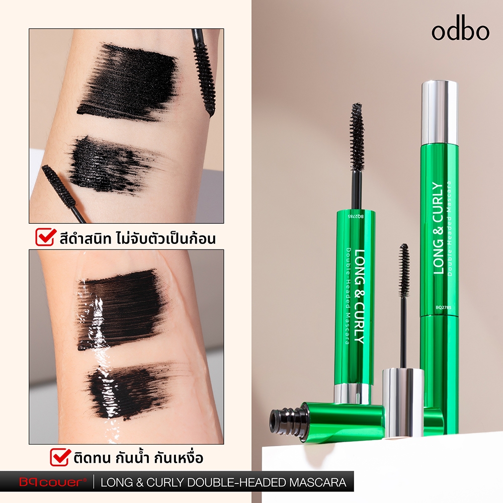 ODBO ماسكارا برأسين BQ Cover Long & Curly — صورة 4