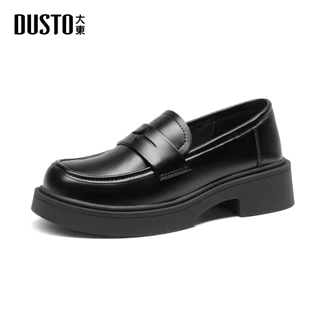 DUSTO รองเท้าโลฟเฟอร์คลาสสิก นุ่มสบายไม่เสียดสีเท้า การเดินทางประจำวัน 35-40