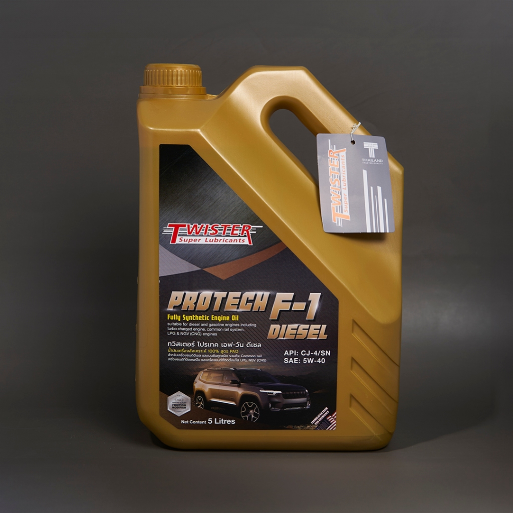 น้ำมันเครื่อง F-1 CJ-4/SN twister รถ ดีเซล ทุกชนิด น้ำมันเครื่องสังเคราะห์เเท้ (ไม่มี sp285) - รูปที่ 2