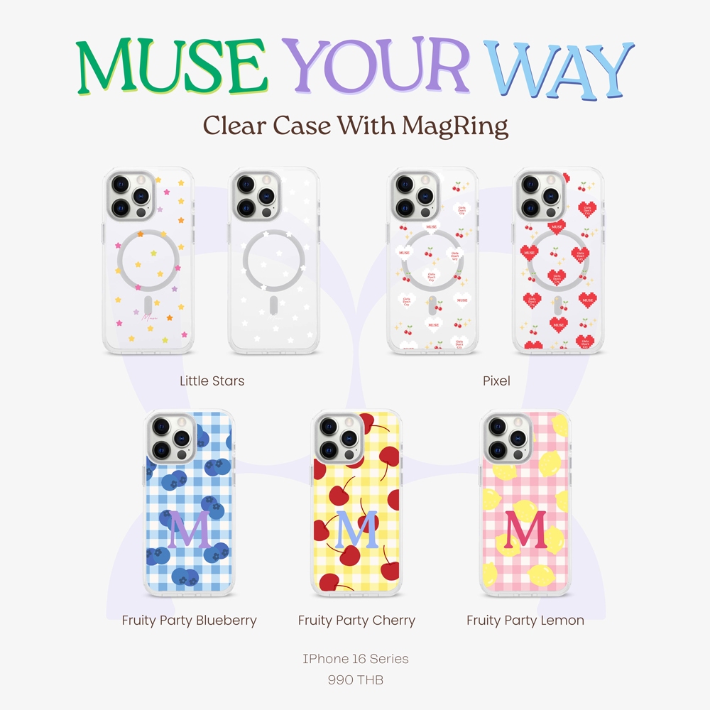 (16 Series) Clear Case With MagRing MUSE Your Way Ver.5