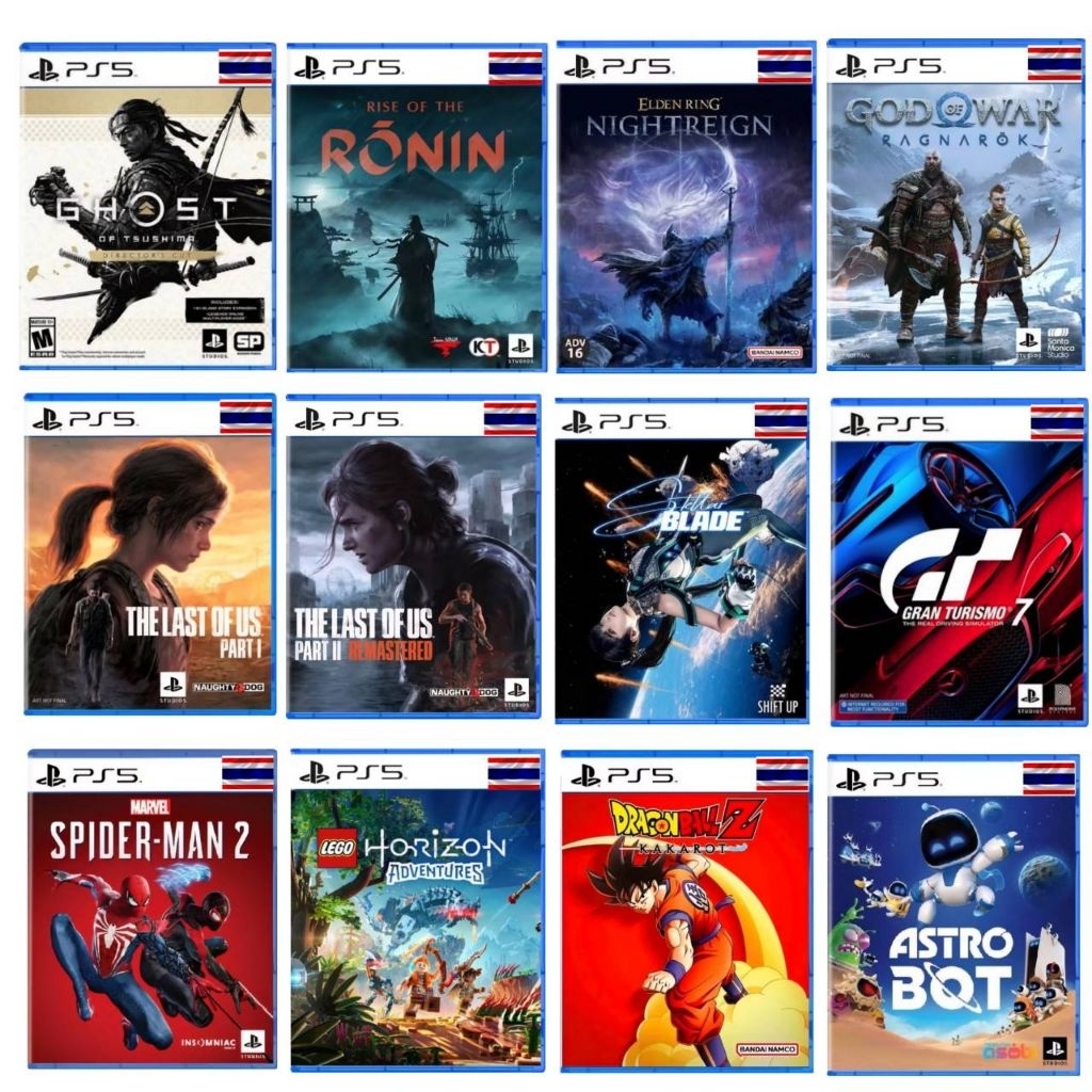 (มีส่งด่วน) PS5 GAME รองรับภาษาไทย the last of us, god of war, Ghost of tsushima, ronin, Spider-man 