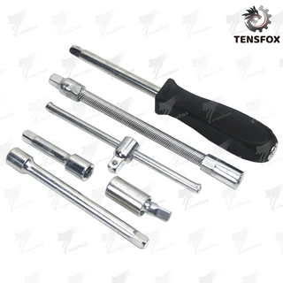 Tensfox ชุดเครื่องมือ ชุดบล็อค ชุดประแจบล็อก 46ชิ้น ขนาด 1/4 Socket Set ชุดเครื่องมือช่าง ชุดประแจซ่อมรถ