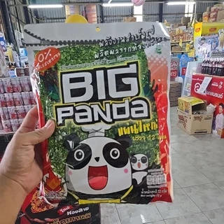 สาหร่ายแผ่นใหญ่ บิ๊กแพนด้า 🐼 แพ็ค 12 แผ่น มี 3 รสให้เลือก อร่อยกรอบเต็มคำ