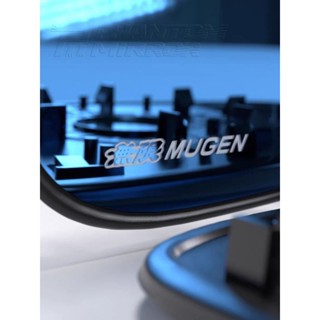กระจกเลนส์ฟ้า ตัดแสง มีโลโก้ Mugen สำหรับ jazz gk พร้อมแป้นห…