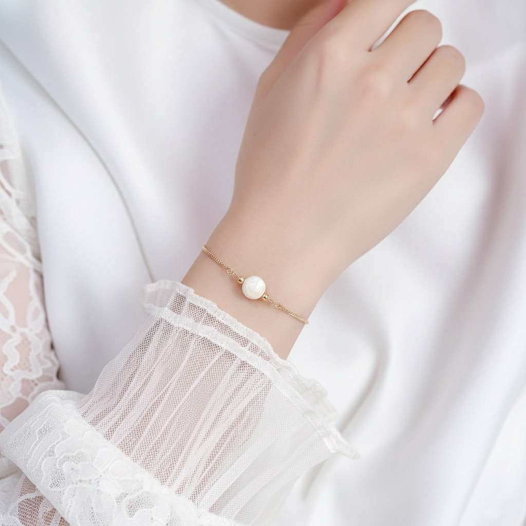 สร้อยข้อมือหินมงคล หินนำโชค เสริมดวง ขนาดหิน 8 มม. สายโซ่สีทอง รับประกันหินแท้