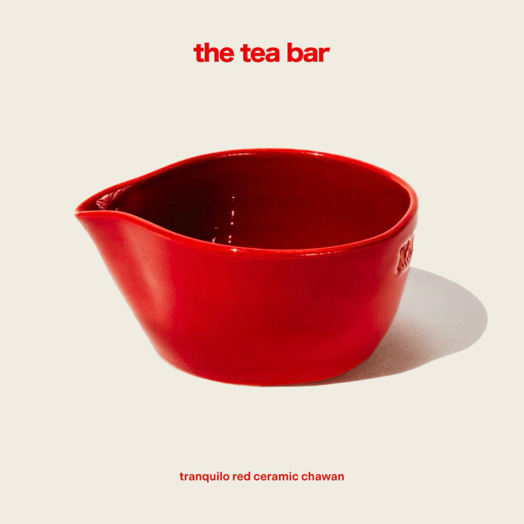 TRANQUILO red ceramics chawan