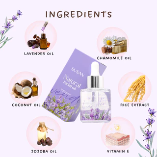 Susan Natural Facial Oil (30ml)น้ำมันบำรุงผิวนุ่มชุ่มชื้นลดริ้วรอย ไม่อุตัน ใช้กับการนวดกัวซาดีมาก