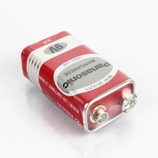 NEW แบตเตอรี่ Panasonic Battery 9V ถ่าน 9V ไฟแรงดี ถ่านแดง 6F22ND Manganese Battery