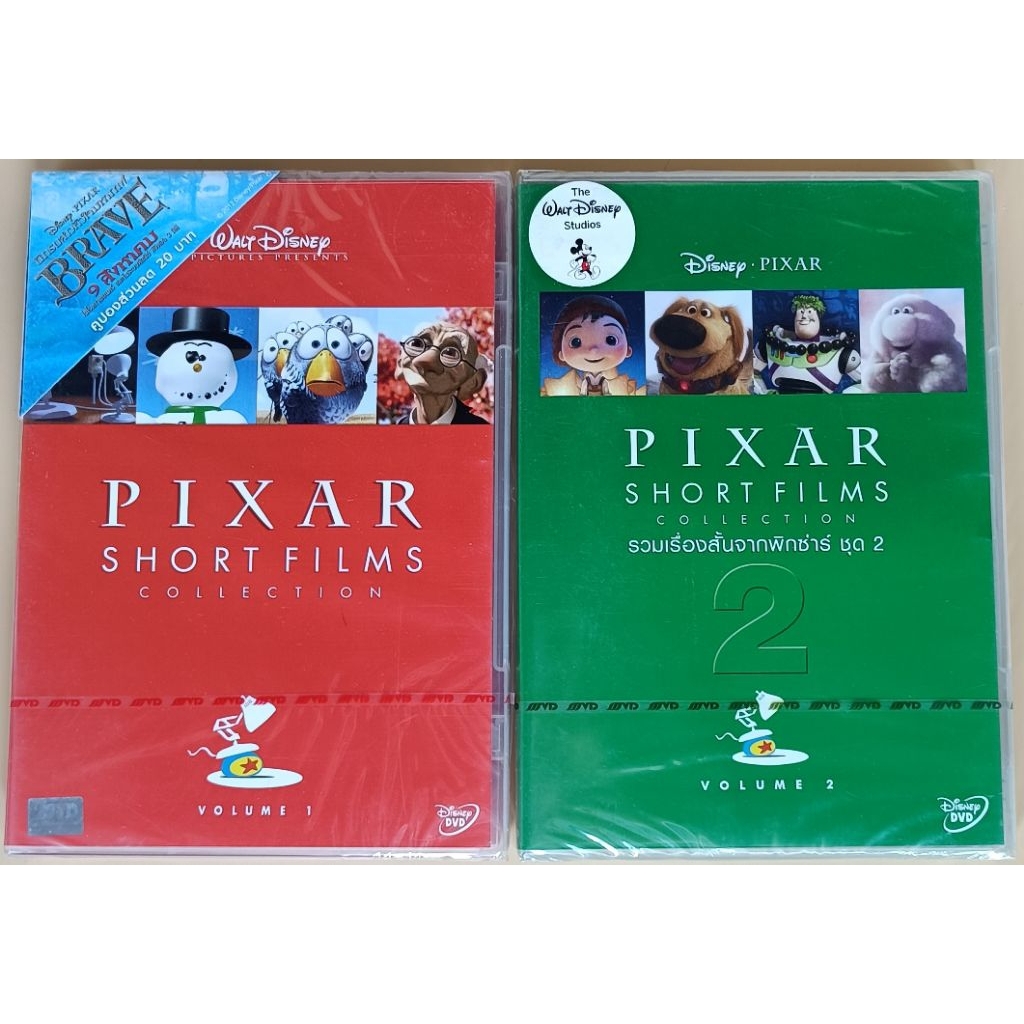 DVD การ์ตูน เสียงอังกฤษ/บรรยายไทย - Pixar Short Films Collection Volume 1+2