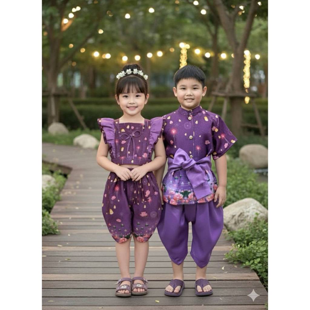 งานชุดไทย ลอยกระทงลูกชายลูกสาว น้องมังคุช