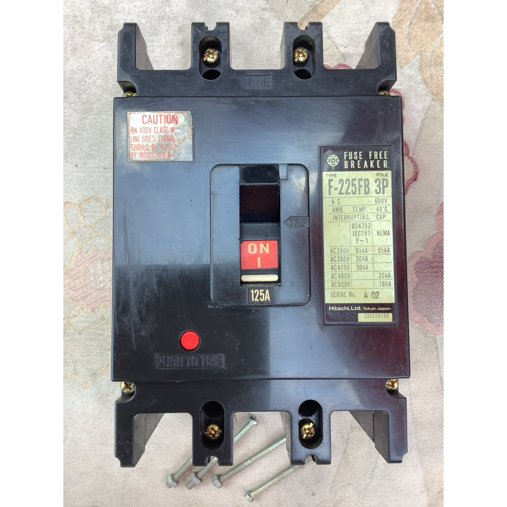 🚨 เมนเบรกเกอร์ 3เฟส Hitachi F-225FB 3P 125A ,เมนเบรคเกอร์ Misubishi 150A Misubishi NF250-CS,Fuji aut